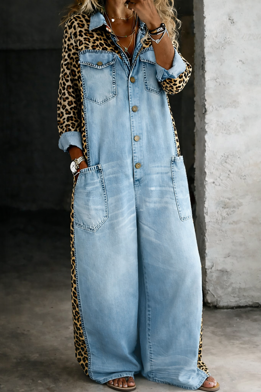 Amanda | One Piece Denim Shirt Jumpsuit – Marys Myrtle Beach