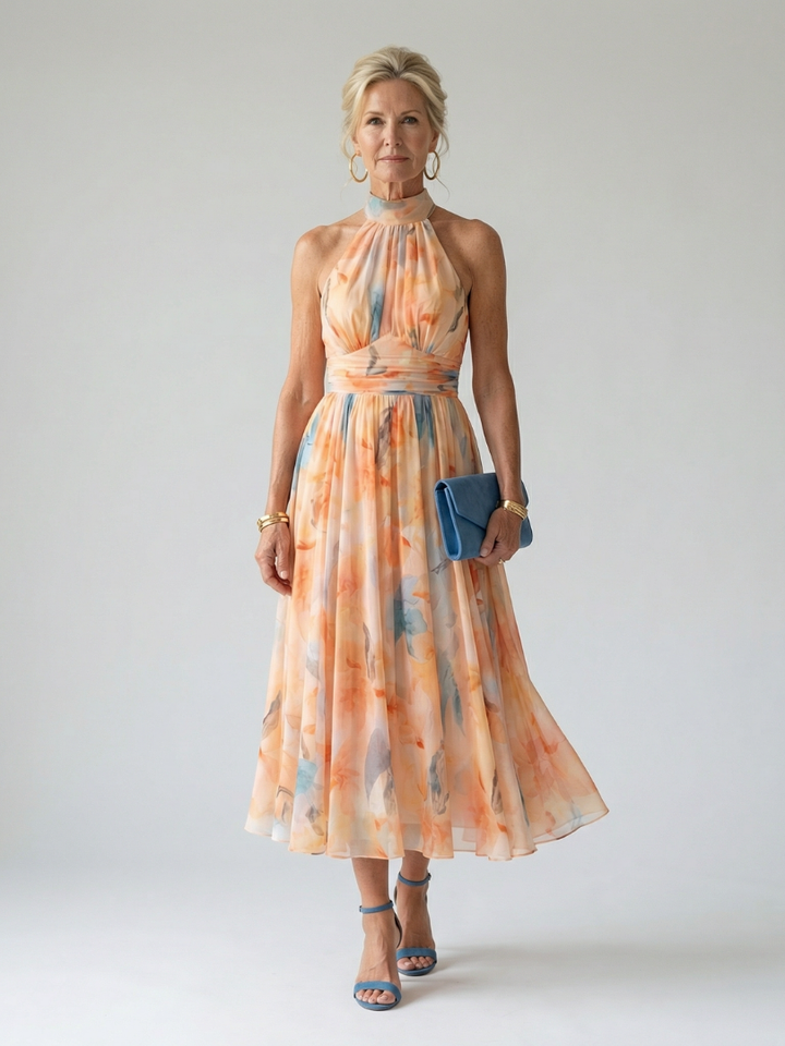 Marys | Soft Halter Midi Dress