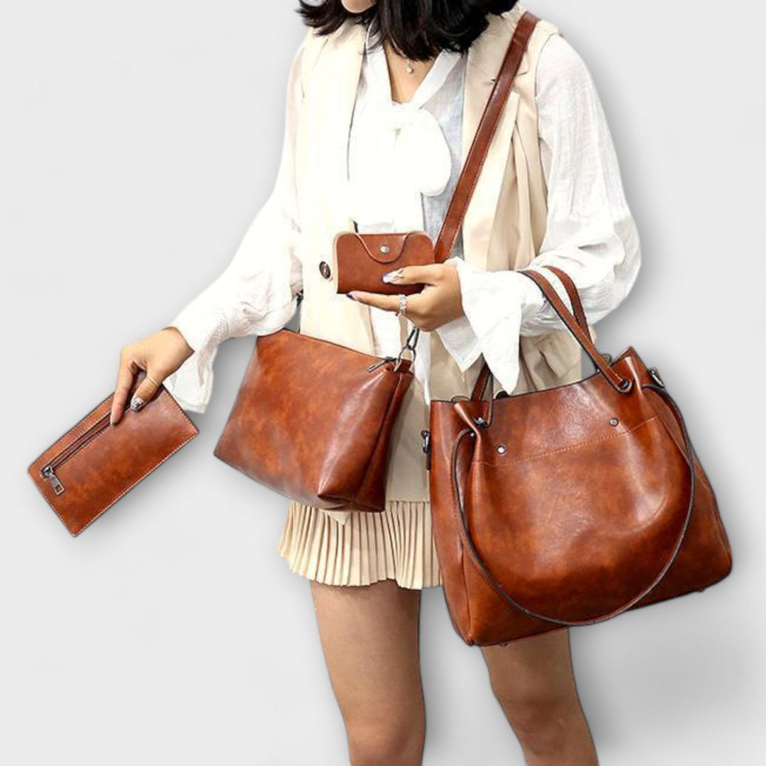 Emma | 4-Piece Vintage Bag Set