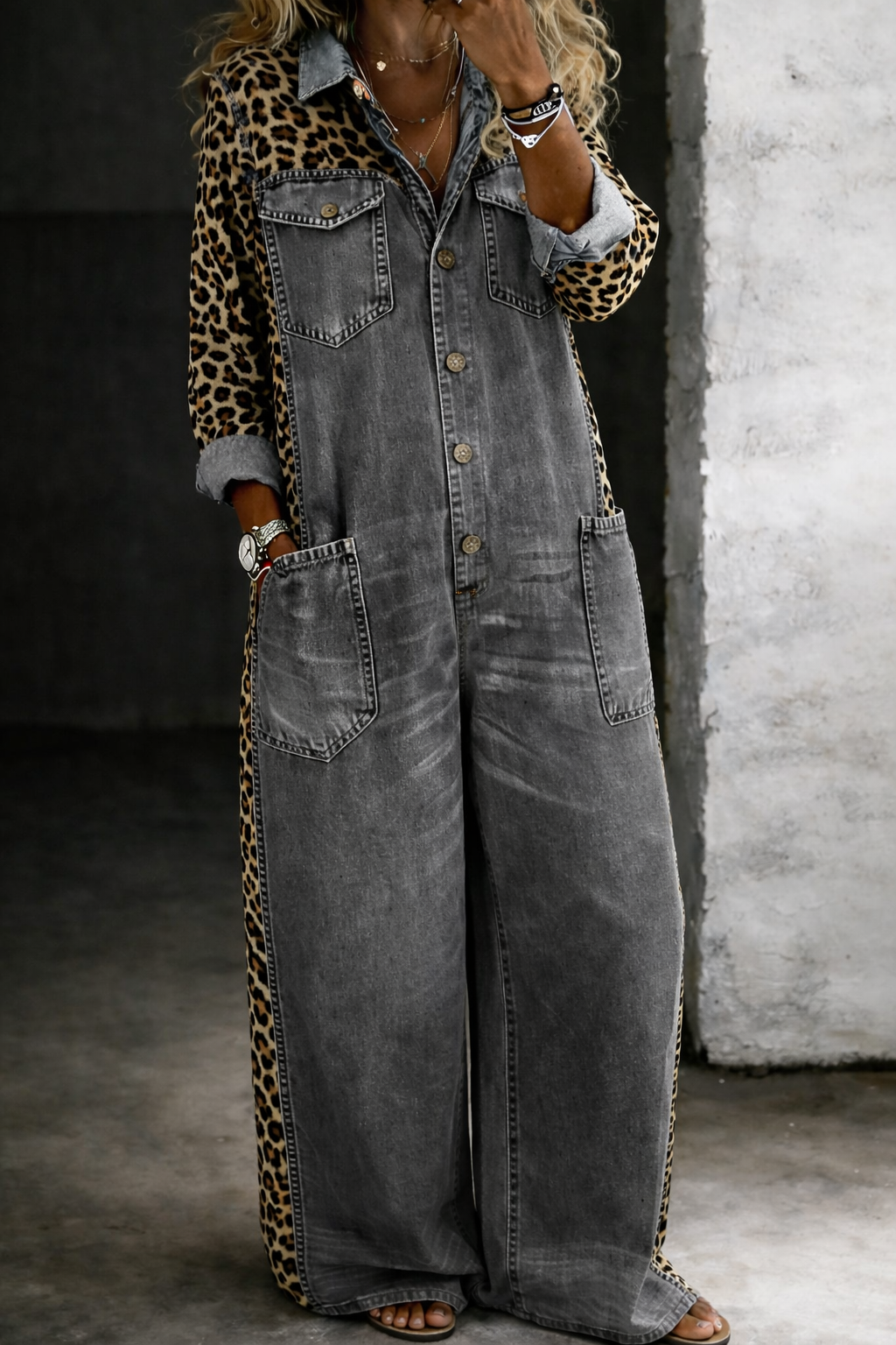 Amanda | One Piece Denim Shirt Jumpsuit – Marys Myrtle Beach
