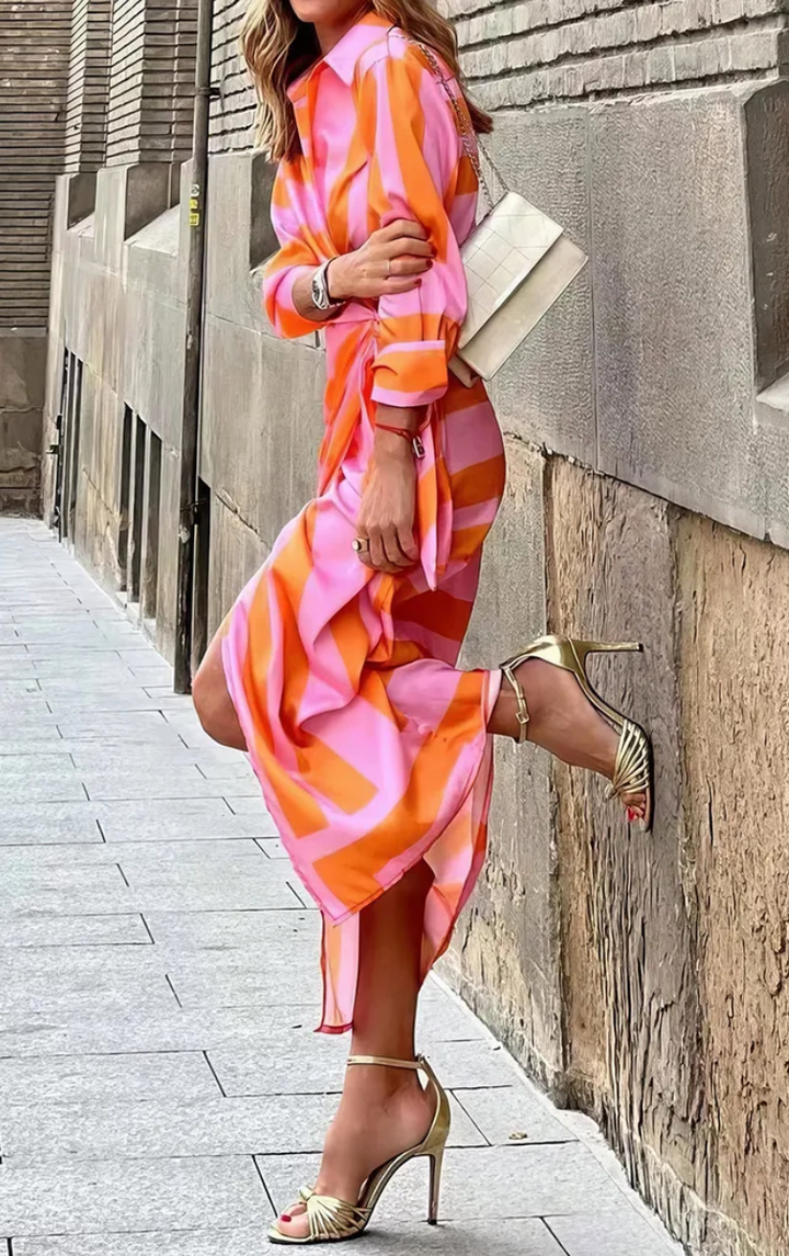Amelia™ | Printed Wrap Dress