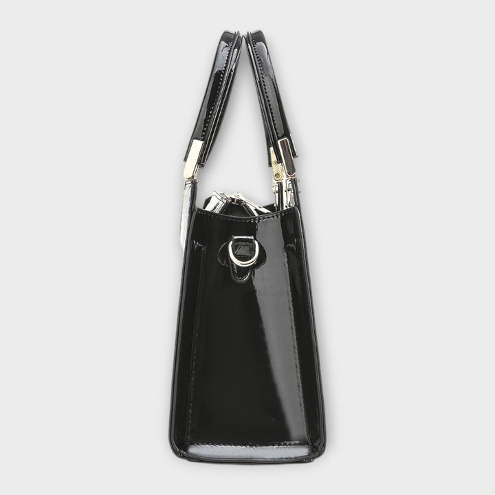 Chevelle - Glossy Crocodile Pattern Handbag