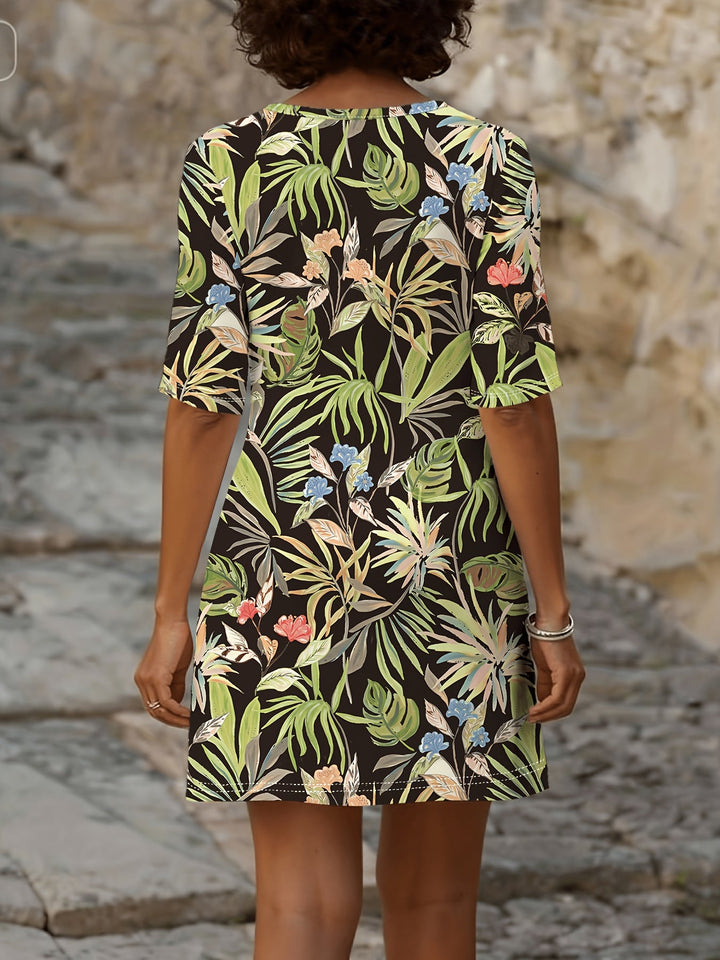 MARLENE | Artistic Print Loose Dress